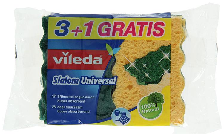 Afbeelding laden in galerijviewer, Vileda 1009691 - schuurspons slalom universal 3 + 1 | 15 stuks
