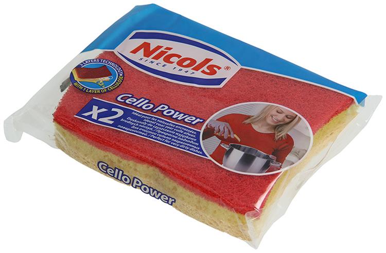Afbeelding laden in galerijviewer, Nicols 1005986 - schuurspons 3laags cello power 2st | 14 stuks
