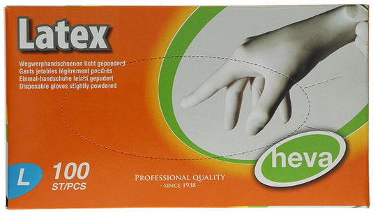 1001517 - handschoen latex l 100st | 2 stuks