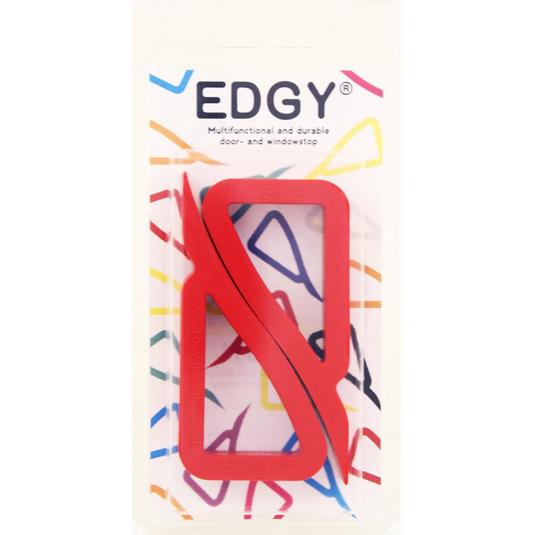 Edgy 1067112 - deur- en vensterstopper rood | 5 stuks