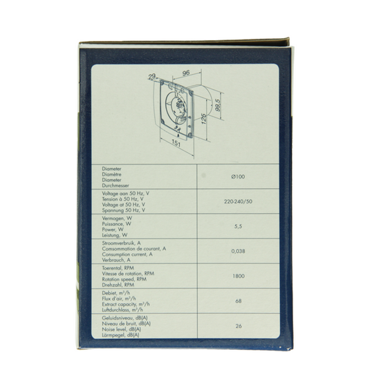 Renson 1069250 - mech. ventilator standaard 9111 (dia 100) | 2 stuks