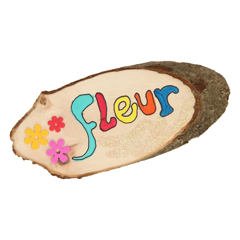 Afbeelding laden in galerijviewer, Playwood naambordje boomschors
