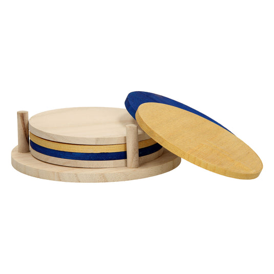 Playwood versier je eigen houten onderzetters, 6st.