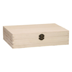 Hobbygroep playwood houten kist speelgoed organizer met 24 vakken naturel.