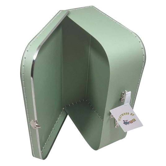 Playwood kartonnen koffer set groen, 3st.