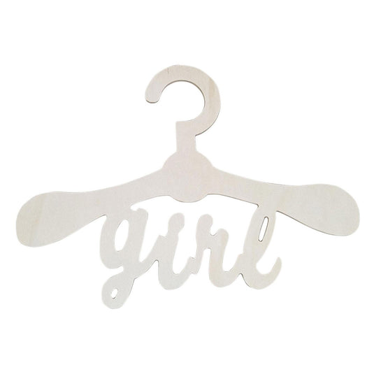 Playwood multiplex houten kinder kledinghanger girl