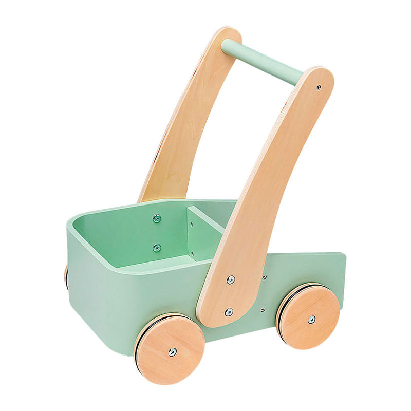 Afbeelding laden in galerijviewer, Playwood duwwagen groen loopwagen little walker
