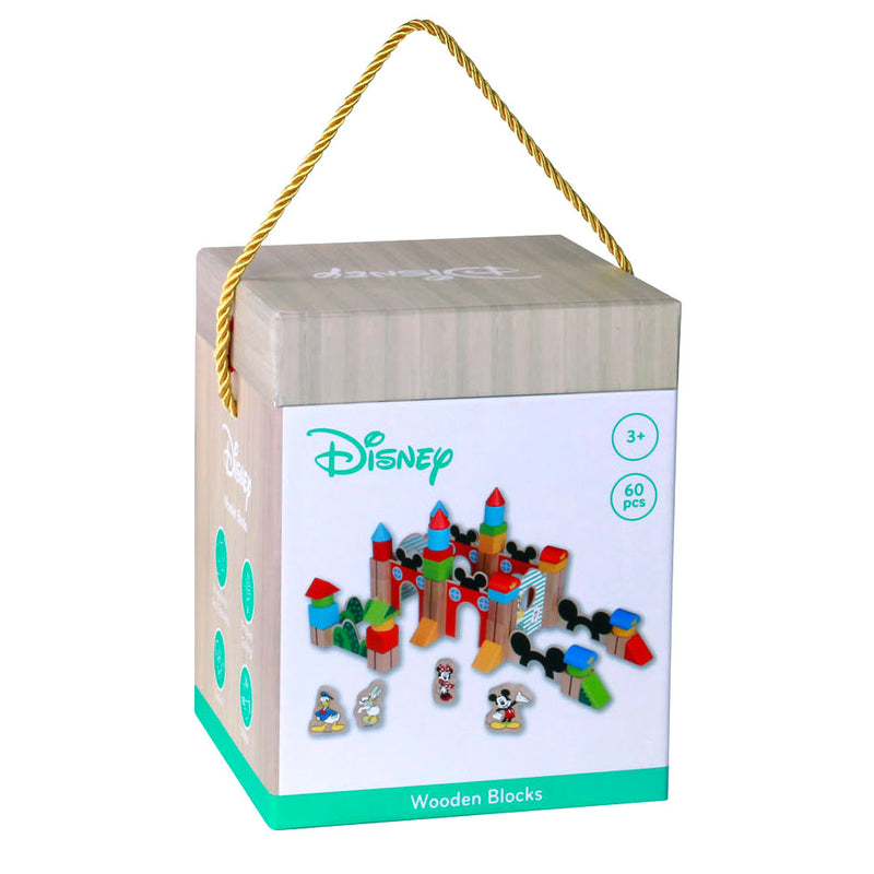 Afbeelding laden in galerijviewer, Disney Mickey Mouse Houten Blokken Set, 60dlg
