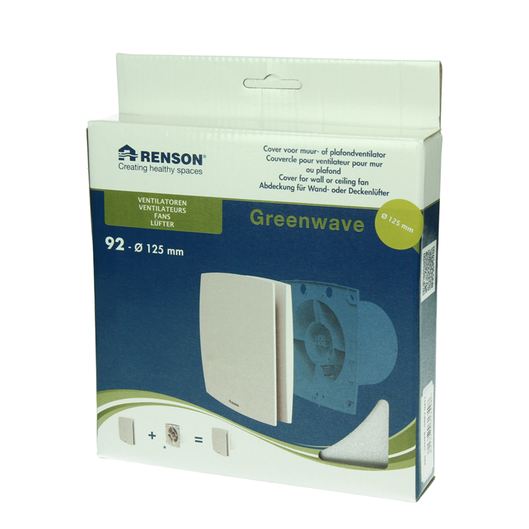 Afbeelding laden in galerijviewer, Renson 1069261 - mechanische ventilator cover (9x12-dia 125) 92g (grijs) | 2 stuks
