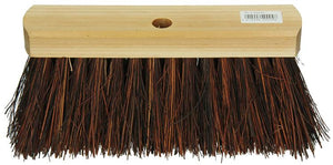 1009161 - straatveger 50% bahia rond hout gelakt 30cm | 2 stuks