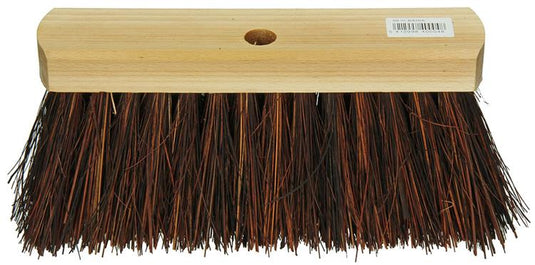 1009161 - straatveger 50% bahia rond hout gelakt 30cm | 2 stuks
