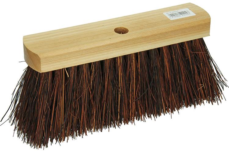 Afbeelding laden in galerijviewer, 1009161 - straatveger 50% bahia rond hout gelakt 30cm | 2 stuks
