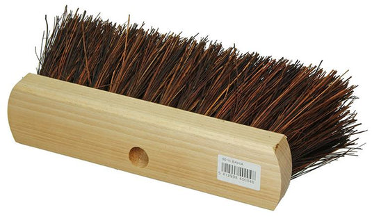 1009161 - straatveger 50% bahia rond hout gelakt 30cm | 2 stuks