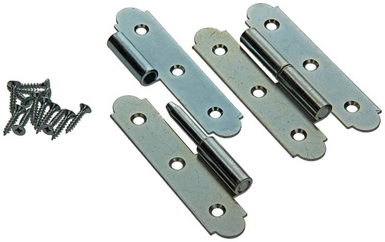 Afbeelding laden in galerijviewer, Mack 1013260 - 2 spaanse paumellen links verzinkt h 90 x b 50 mm | 5 stuks
