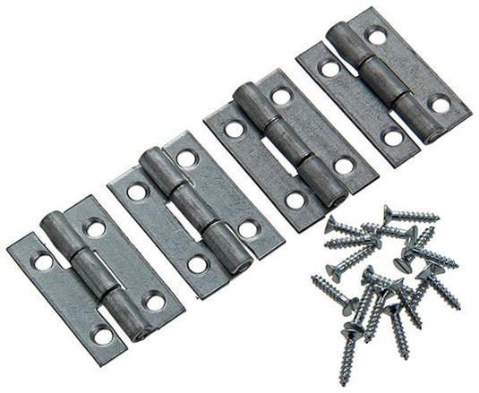 Mack 1013544 - 4 smalle scharnieren verzinkt h 30 x b 19 mm | 5 stuks