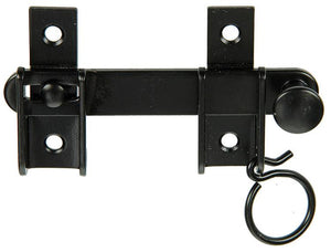 Mack 1013553 - 1 luiksluiting zwart geplast. 130mm | 3 stuks