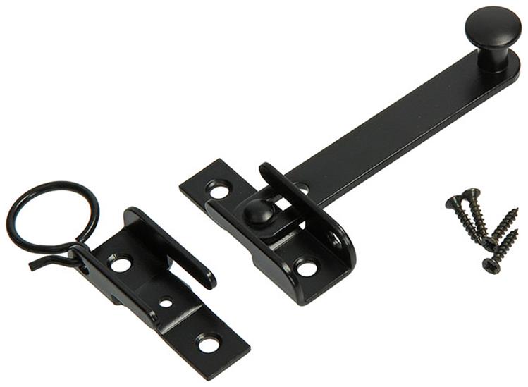 Afbeelding laden in galerijviewer, Mack 1013553 - 1 luiksluiting zwart geplast. 130mm | 3 stuks

