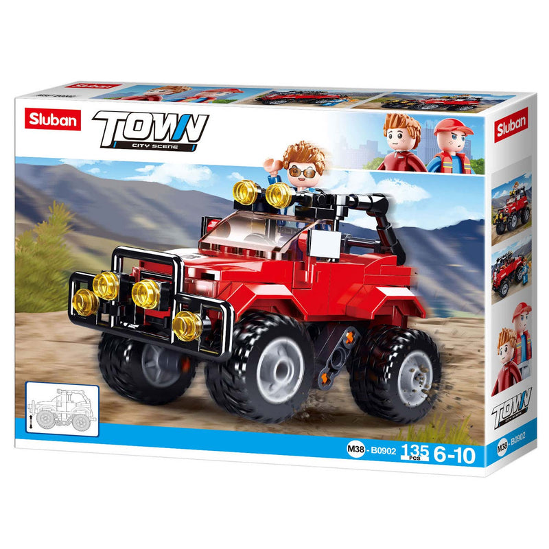 Afbeelding laden in galerijviewer, Sluban rode offroader - 135dlg.
