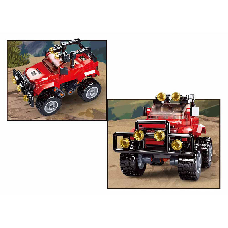 Afbeelding laden in galerijviewer, Sluban rode offroader - 135dlg.
