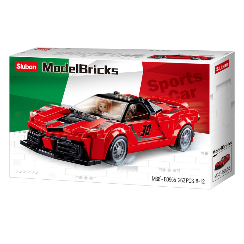 Afbeelding laden in galerijviewer, Sluban italiaanse supercar rood - 262dlg.

