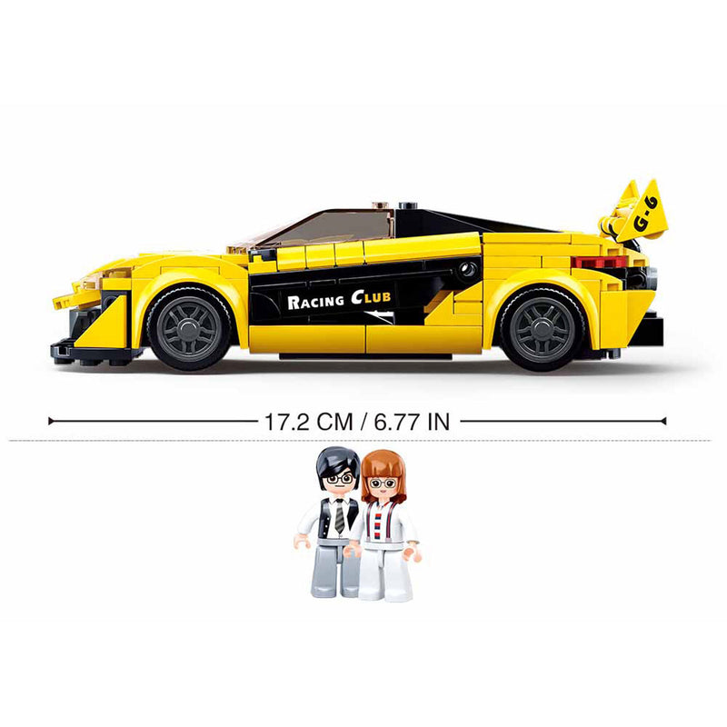 Afbeelding laden in galerijviewer, Sluban engelse supercar geel - 283dlg.
