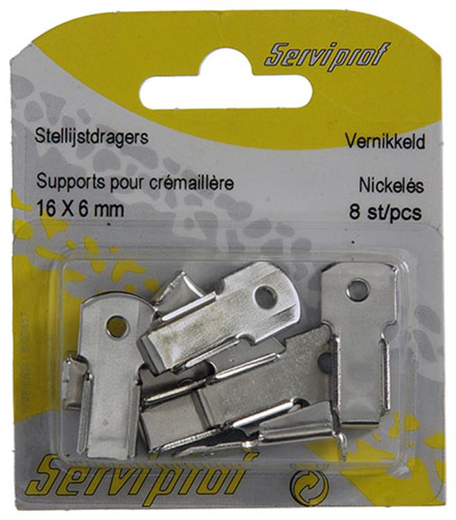 Afbeelding laden in galerijviewer, Mack 1015866 - 8 stellijstdragers vernikkeld | 5 stuks

