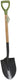 Kinzo tuinspade metaal 105 cm – stevige tuinschop met houten steel en kunststof handvat – schop voor tuinwerk, spade voor graven, schep voor aarde of boomwortels