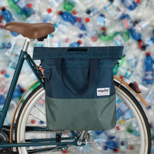 Afbeelding laden in galerijviewer, Urban Proof fietsshopper blauw-groen 20L
