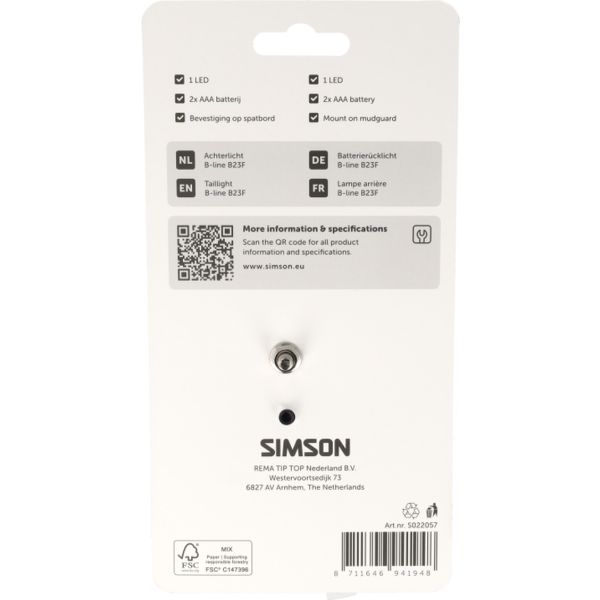 Afbeelding laden in galerijviewer, Simson achterlicht aurora b-line b23f
