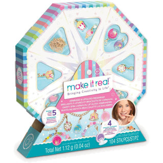 Afbeelding laden in galerijviewer, Make it real sweet spin carnival lip gloss bracelet
