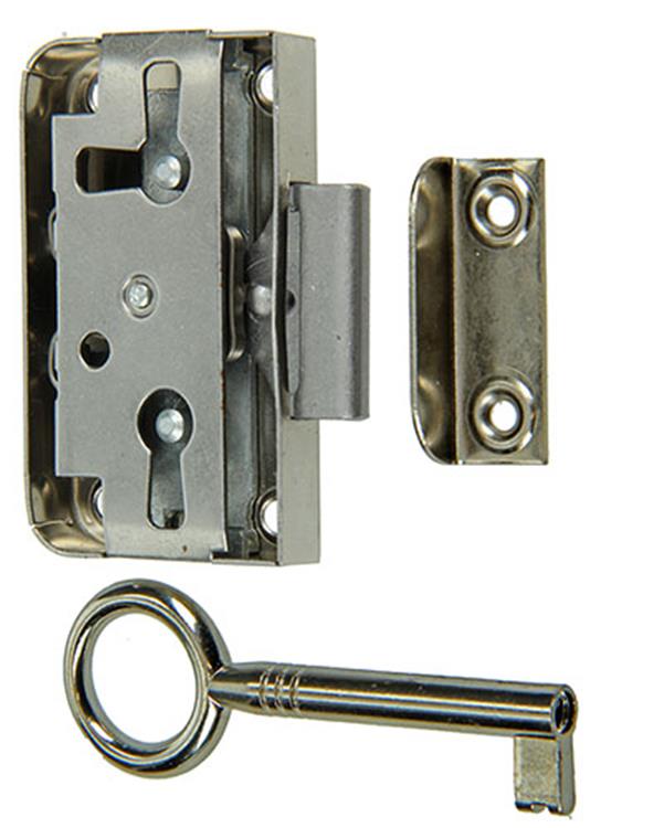 Afbeelding laden in galerijviewer, Mack 1015912 - 1 oplegmeubelslot vernikkeld 15mm | 5 stuks
