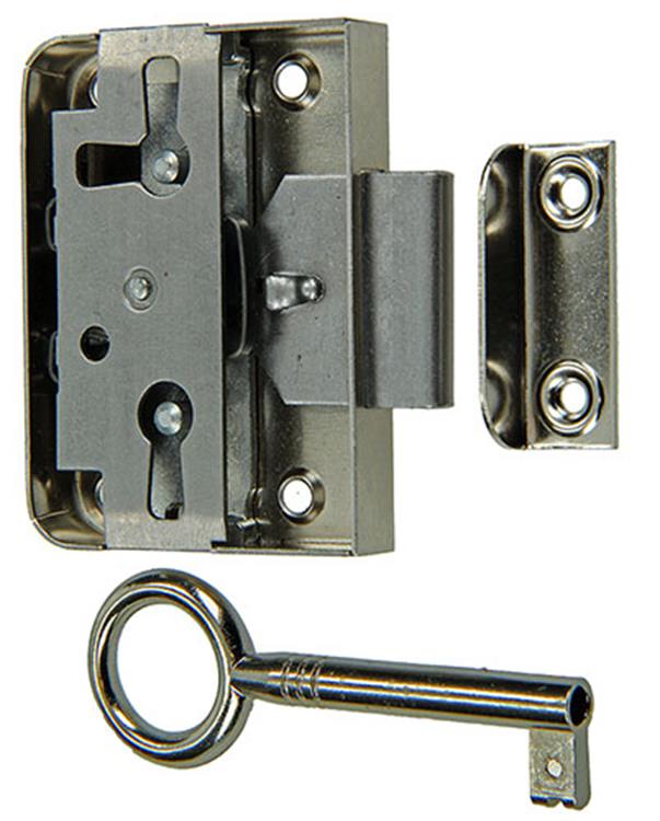 Afbeelding laden in galerijviewer, Mack 1015914 - 1 oplegmeubelslot vernikkeld 25mm | 5 stuks
