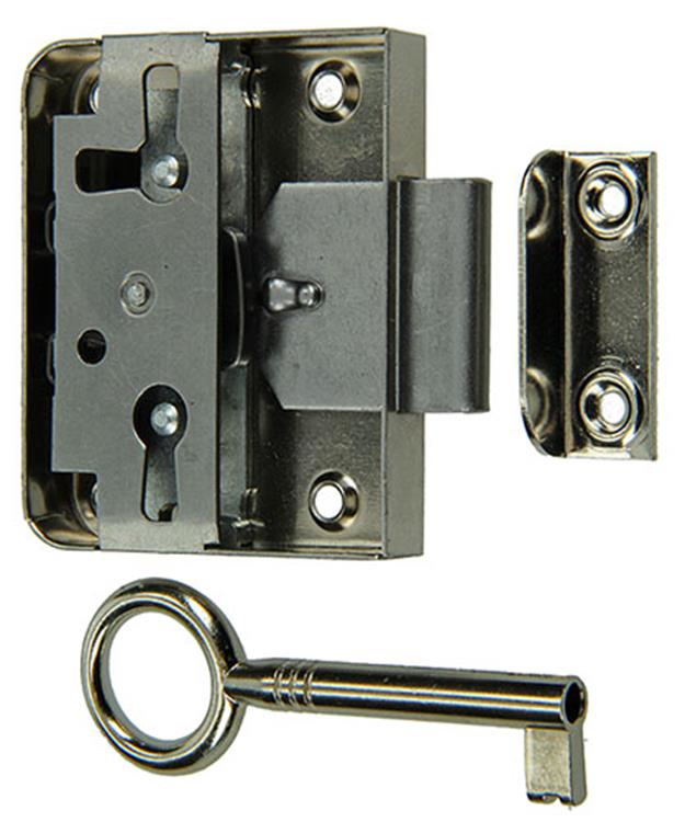 Afbeelding laden in galerijviewer, Mack 1015915 - 1 oplegmeubelslot vernikkeld 30mm | 5 stuks
