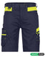 Dassy werkshort manilla nachtblauw fluorgeel 54