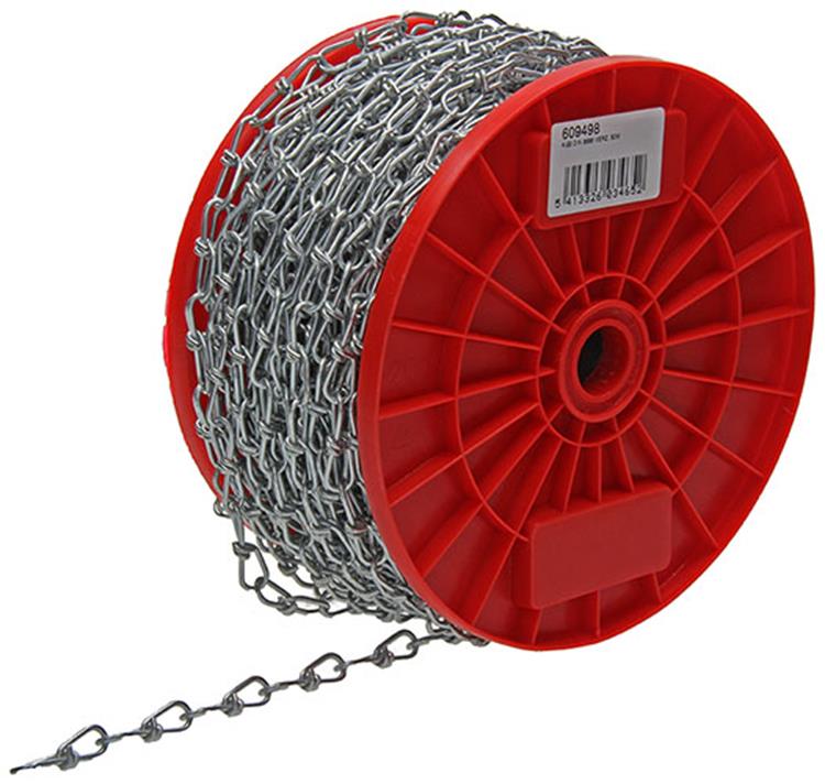 Afbeelding laden in galerijviewer, Mack 1013663 - victorketting verzinkt din5686ø 2mm l 28mm 50m wwl 32 kg | 50 stuks
