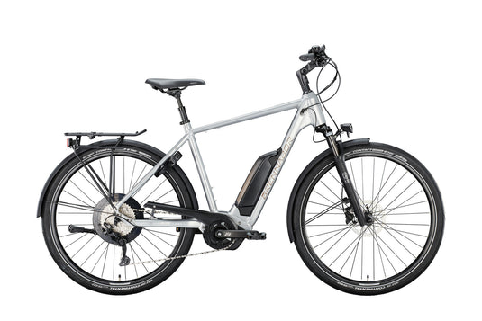 Brennabor elektrische trekkingfiets t-38e mod. 24 ebike trekk. t-38e 28 50 he. 8sp. silver brown