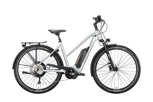 Brennabor elektrische trekkingfiets t-38e mod. 24 ebike trekk. t-38e 28 55 trap. 8sp. silver brown