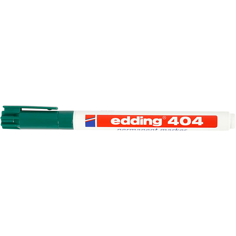 Afbeelding laden in galerijviewer, Permanent marker edding 404 ronde punt 0,75 mm navulbaar groen
