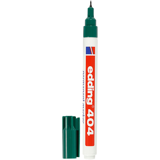 Permanent marker edding 404 ronde punt 0,75 mm navulbaar groen