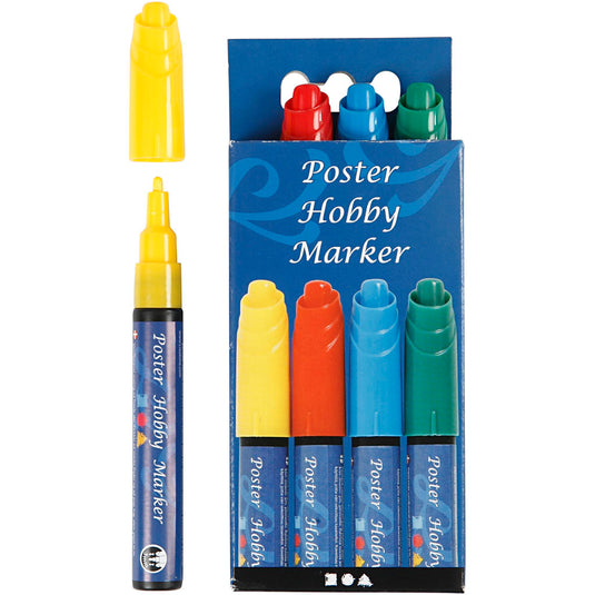 Https: www.cchobby.nl poster-hobby-marker-lijndikte-3-mm-blauw-groen-rood-geel-4-stuk-1-doos