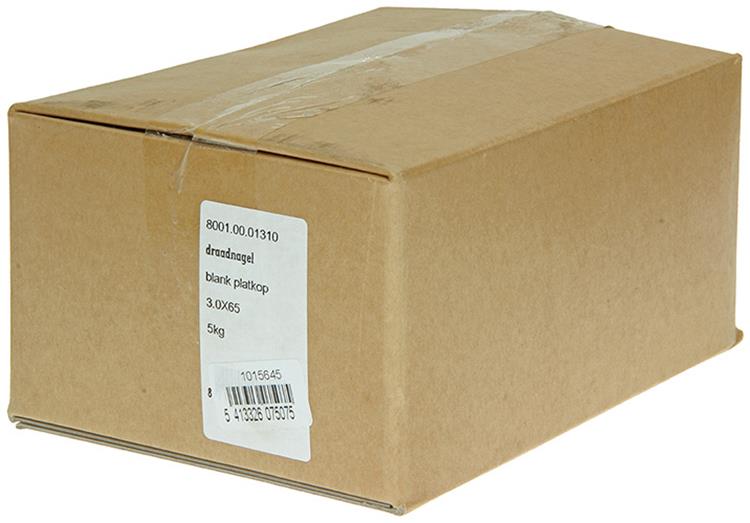 Afbeelding laden in galerijviewer, 1015645 - doos 5 kg. nagels platte kop 3,0x65 mm | 3 stuks

