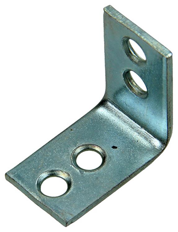 Afbeelding laden in galerijviewer, 1014297 - 8 geplooide winkelhaken verzinkt 25x25x15mm | 10 stuks
