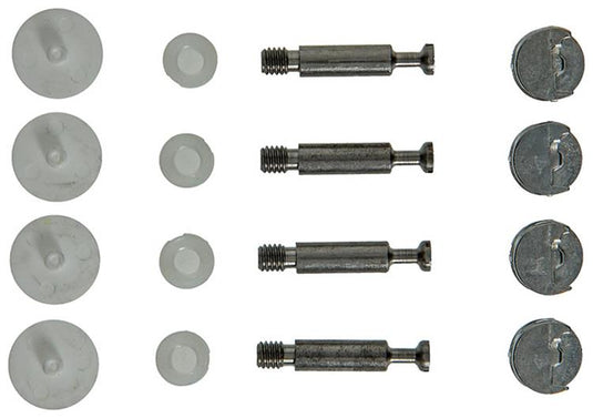Mack 1013703 - 4 kastverbinders minifix wit m6x15mm | 5 stuks
