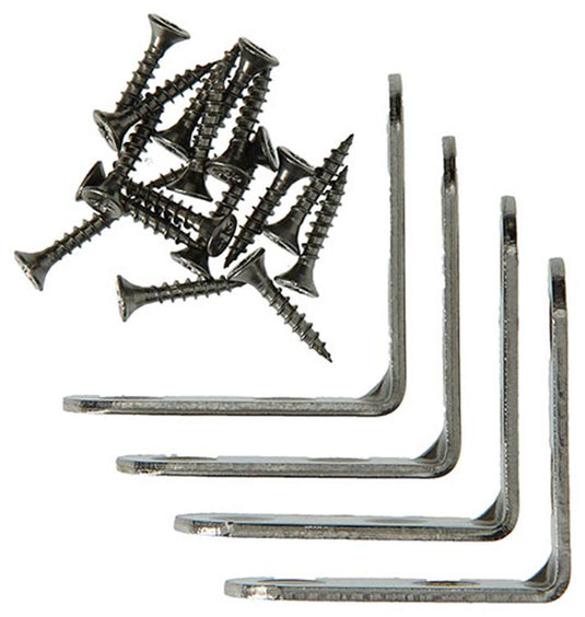 Mack 1013712 - 4 stoelwinkelhaken inox 40x40mm | 10 stuks