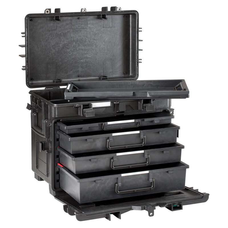 Afbeelding laden in galerijviewer, Explorer cases 5140 trolley zwart met ledige lades
