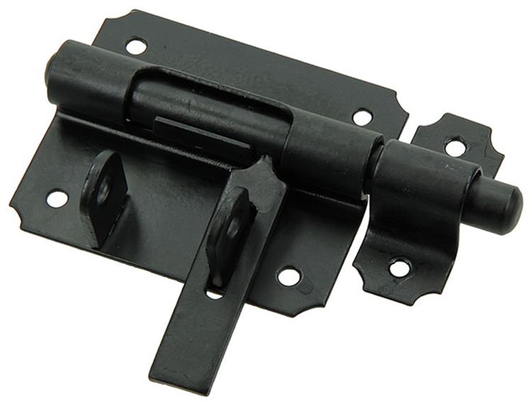 Afbeelding laden in galerijviewer, Mack 1013735 - 1 hangslotgrendel zwart 80mm | 5 stuks
