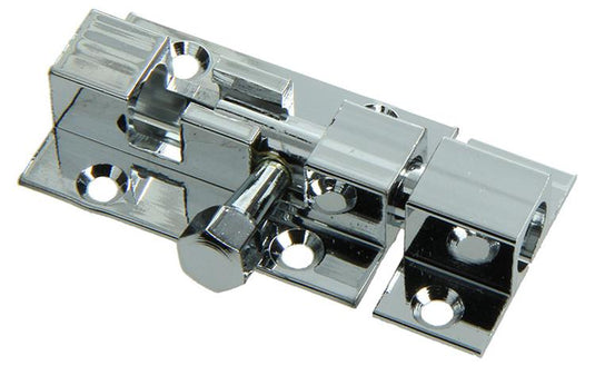 Mack 1013715 - 1 schuifgrendel messing verchroomd a 40 - b 13 mm | 5 stuks