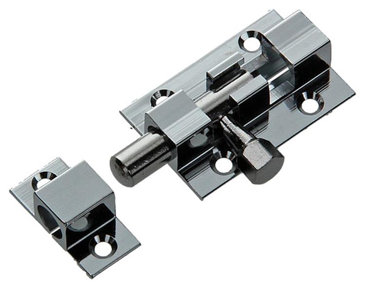 Afbeelding laden in galerijviewer, Mack 1013715 - 1 schuifgrendel messing verchroomd a 40 - b 13 mm | 5 stuks
