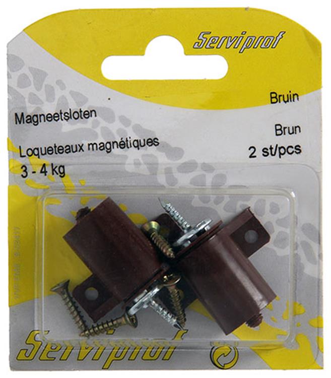 Afbeelding laden in galerijviewer, Mack 1013835 - 2 magneetsloten bruin 3 - 4 kg | 5 stuks
