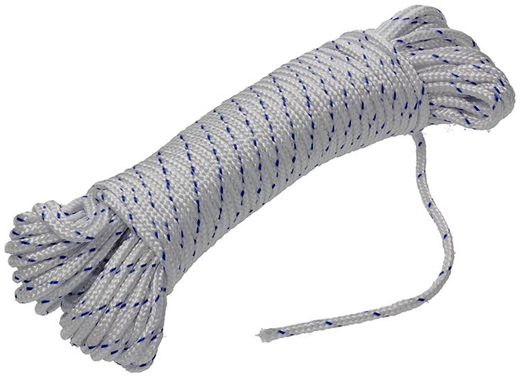 Afbeelding laden in galerijviewer, Mack 1014931 - pp gevlochten wit blauw streng3mm 20m | 5 stuks
